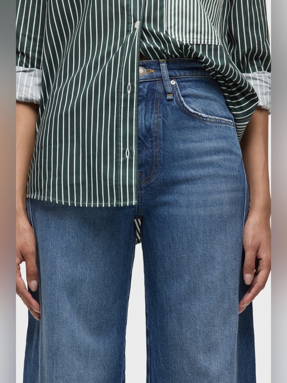 Black Wash Hudson Wide Leg Jeans Size 4 NWT - Picture 14 of 17